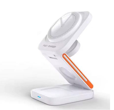 3-in-1 Wireless Charging Station – Foldable Multi-Device Charging Stand