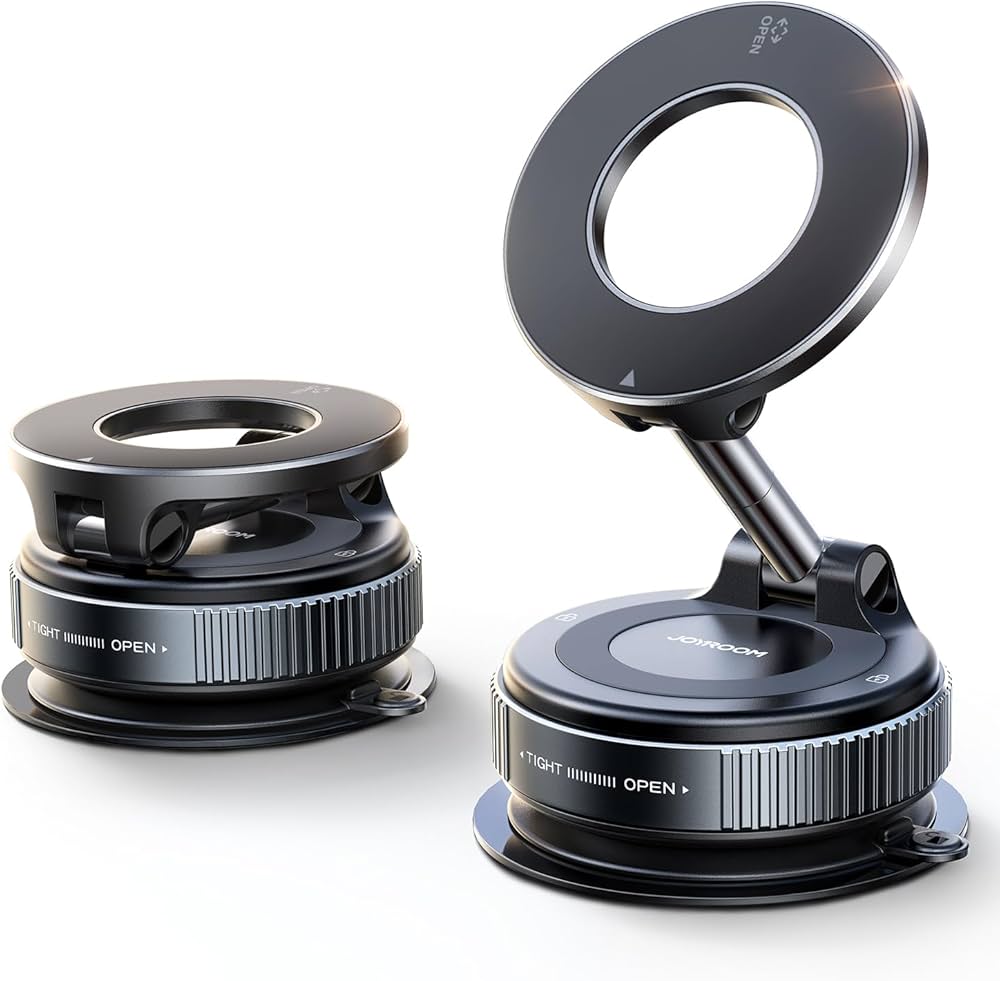 Magnetic Wireless Car Charger & Phone Mount – Adjustable Dashboard Holder